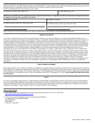 Form CM-911A Employment History, Page 4