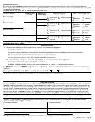 Form CM-911 Miner&#039;s Claim for Benefits Under the Black Lung Benefits Act, Page 3