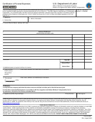Document preview: Form LS-265 Certification of Funeral Expenses