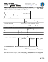 Document preview: Form LS-200 Report of Earnings