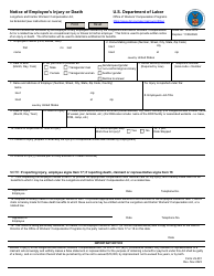 Form LS-201 Notice of Employee&#039;s Injury or Death