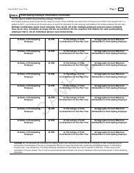Form 5500 Schedule MEP Multiple-Employer Retirement Plan Information - Sample, Page 2