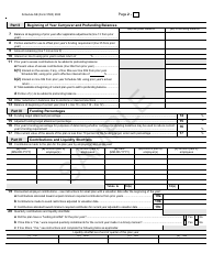 Form 5500 Schedule SB Single-Employer Defined Benefit Plan Actuarial Information - Sample, Page 2