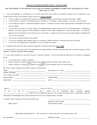 Document preview: Affidavit of Inactive/Retired Status - Maryland, 2025