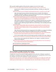 Form CC-GN-041BLI Parental Designation and Consent to the Beginning of Standby Guardianship - Maryland (English/Igbo), Page 5