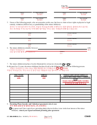 Form CC-DR-020BLK Complaint for Absolute Divorce - Maryland (English/Korean), Page 3