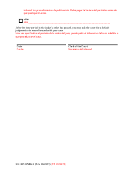 Form CC-DR-072BLS Notice - Alternate Service - Maryland (English/Spanish), Page 3