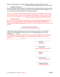 Form CC-GN-045BLF Notice to Interested Persons (Md. Rule 10-403(F)) - Maryland (English/French), Page 2