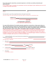 Form 9-102.6 (CC-DR-104BLF) Consent of Child to an Independent Adoption - Maryland (English/French), Page 3