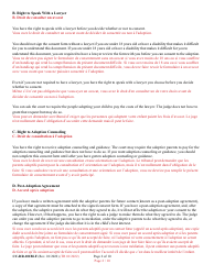 Form 9-102.3 (CC-DR-101BLF) Consent of Parent to an Independent Adoption With Termination of Parental Rights - Maryland (English/French), Page 2