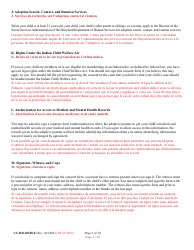 Form 9-102.3 (CC-DR-101BLF) Consent of Parent to an Independent Adoption With Termination of Parental Rights - Maryland (English/French), Page 5