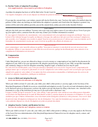 Form 9-102.2 (CC-DR-100BLF) Consent of Parent to a Public Agency Adoption Without Prior Termination of Parental Rights - Maryland (English/French), Page 4
