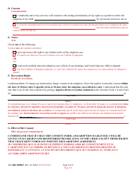 Form 9-102.2 (CC-DR-100BLF) Consent of Parent to a Public Agency Adoption Without Prior Termination of Parental Rights - Maryland (English/French), Page 8