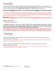 Form 9-102.1 (CC-DR-099BLF) Consent of Parent to a Private Agency Guardianship - Maryland (English/French), Page 10