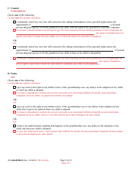 Form 9-102.1 (CC-DR-099BLF) Consent of Parent to a Private Agency Guardianship - Maryland (English/French), Page 9
