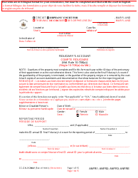 Form CC-GN-012BLF Fiduciary&#039;s Account (Md. Rule 10-708(A)) - Maryland (English/French)