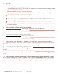 Form CC-DR-104BLS Consent of Child to an Independent Adoption - Maryland (English/Spanish), Page 4