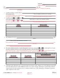 Form CC-DC-095BLS Counter-Claim for Custody/Child Support - Maryland (English/Spanish), Page 2