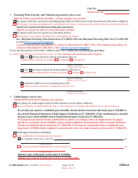 Form CC-DR-094BLS Counter-Claim for Absolute Divorce - Maryland (English/Spanish), Page 4