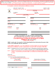 Document preview: Form CC-DR-110BLF Joint Statement of the Parties Concerning Decision-Making Authority and Parenting Time - Maryland (English/French)