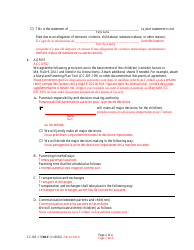 Form CC-DR-110BLF Joint Statement of the Parties Concerning Decision-Making Authority and Parenting Time - Maryland (English/French), Page 2
