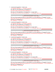 Form CC-GN-004BLS Answer to Petition for Guardianship of Alleged Disabled Person - Maryland (English/Spanish), Page 3