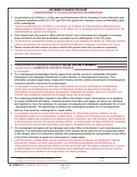 Form DC-099BLF Application for Eligibility - Representation by the Public Defender and/or Private Home Detention Program - Maryland (English/French), Page 5