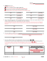 Form CC-DR-020BLF Complaint for Absolute Divorce - Maryland (English/French), Page 3