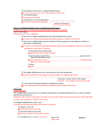 Form CC-GN-049BLF Pre-hearing Statement (Guardianship) - Maryland (English/French), Page 2