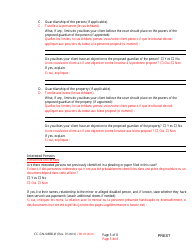 Form CC-GN-049BLF Pre-hearing Statement (Guardianship) - Maryland (English/French), Page 5