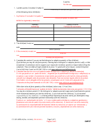 Form CC-DR-005BLS Complaint for Visitation (Child Access) - Maryland (English/Spanish), Page 2