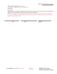Form CC-DC-089BLF Request for Waiver of Prepaid Costs - Maryland (English/French), Page 6