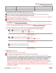 Form CC-DR-020BLS Complaint for Absolute Divorce - Maryland (English/Spanish), Page 4