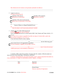 Form CC-GN-030BLF Consent of Substituted or Successor Guardian - Maryland (English/French), Page 2