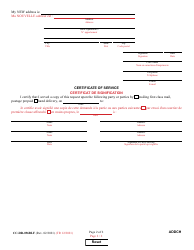 Form CC-DR-096BLF Address Change Request - Maryland (English/French), Page 2