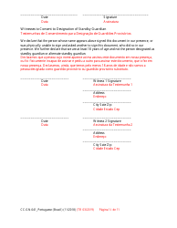 Form CC-GN-041PORTUGESE Parental Designation and Consent to the Beginning of Standby Guardianship - Maryland (English/Portuguese), Page 11