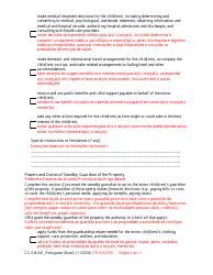 Form CC-GN-041PORTUGESE Parental Designation and Consent to the Beginning of Standby Guardianship - Maryland (English/Portuguese), Page 6