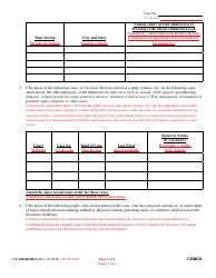 Form CC-DR-004BLS Complaint for Custody - Maryland (English/Spanish), Page 3