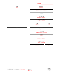 Form CC-DR-079BLF Request to Register an Out-of-State Child Custody Order - Maryland (English/French), Page 3