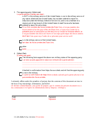 Form CC-DR-054BLF Request for Order of Default - Maryland (English/French), Page 2