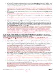 Form DC-CV-001BLS Complaint/Application and Affidavit in Support of Judgment - Maryland (English/Spanish), Page 4