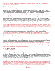 Form 9-102.2 (CC-DR-100BLS) Consent of Parent to a Public Agency Adoption Without Prior Termination of Parental Rights - Maryland (English/Spanish), Page 2