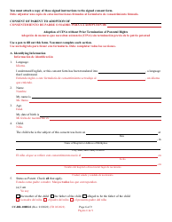 Form 9-102.2 (CC-DR-100BLS) Consent of Parent to a Public Agency Adoption Without Prior Termination of Parental Rights - Maryland (English/Spanish), Page 6
