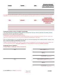 Form CC-GN-041BLS Parental Designation and Consent to the Beginning of Standby Guardianship - Maryland (English/Spanish), Page 6