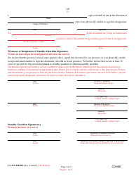 Form CC-GN-041BLS Parental Designation and Consent to the Beginning of Standby Guardianship - Maryland (English/Spanish), Page 7