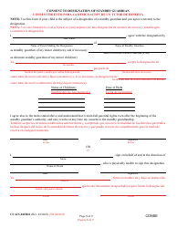 Form CC-GN-041BLS Parental Designation and Consent to the Beginning of Standby Guardianship - Maryland (English/Spanish), Page 8