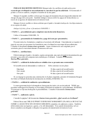 Instrucciones para Formulario DOM REL1, DR01 SP Demanda Para Manutencion De Hijos Menores - Maryland (Spanish), Page 2
