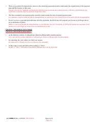 Form CC-088BLF Request for Traffic Violation(S) Payment Plan - Maryland (English/French), Page 4