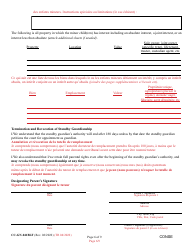 Form CC-GN-041BLF Signation and Consent to the Beginning of Standby Guardianship - Maryland (English/French), Page 6