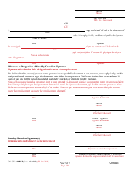 Form CC-GN-041BLF Signation and Consent to the Beginning of Standby Guardianship - Maryland (English/French), Page 7